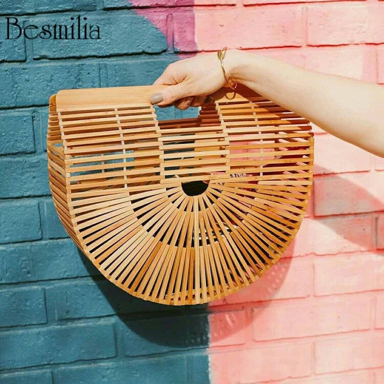 Bamboo Handbags Designer Ladies Clutch