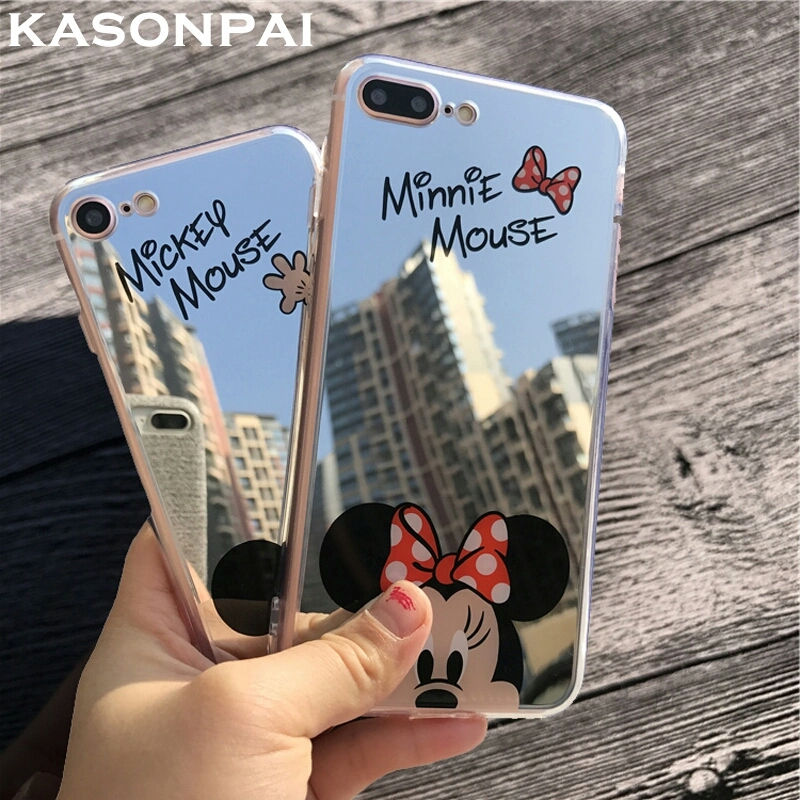 Mirror Mickey Minnie Cases For iPhone