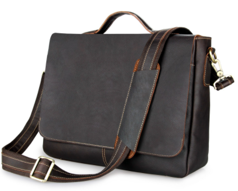 vintage business computer bag men bags 100% genuine leather