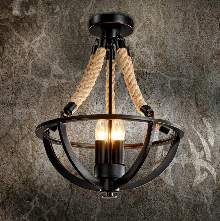 American Restaurant Cafe Ceiling Lamp Personality
