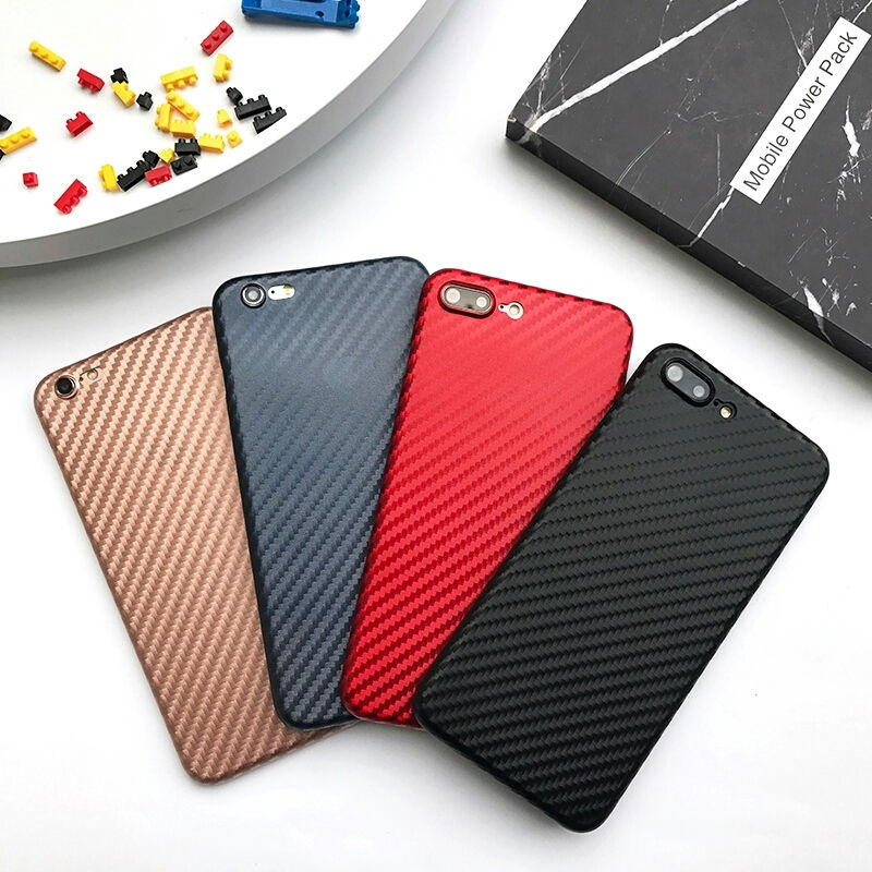 Fashion Carbon Fiber Case For iPhone 7 Coque Fundas shell