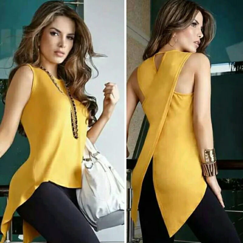 Sleeveless Clothes Shirt Ladies