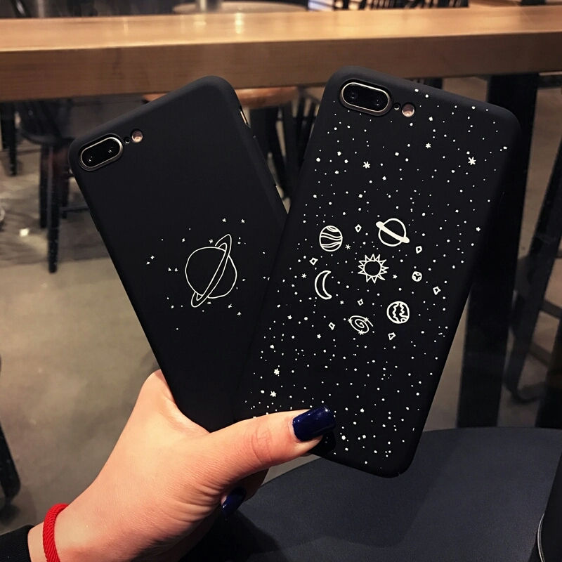Cartoon Planet Moon Sun Stars Case For iphone