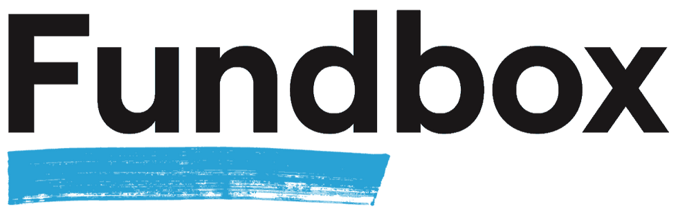 fundbox logo in black with blue underline