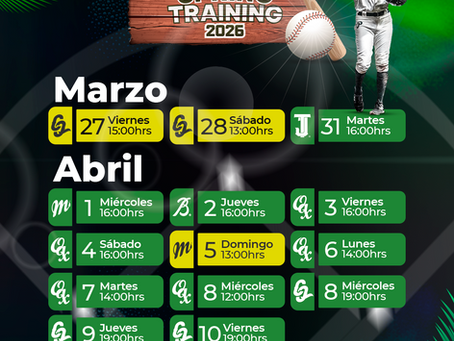 AJUSTES EN LOS HORARIOS DE PRETEMPORADA