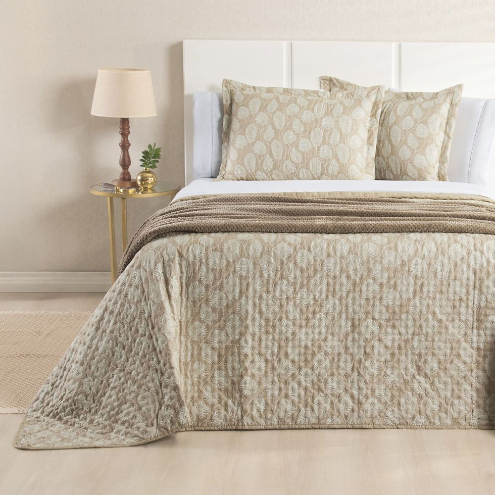 Miniatura: Kit Cama Posta Sabrina Branco/Outono/Bege
