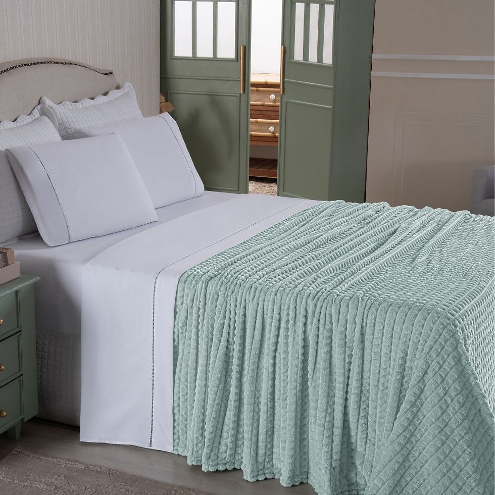 Miniatura: Cobertor Manta Flannel Super Macio 240g/m² Diamond Verde