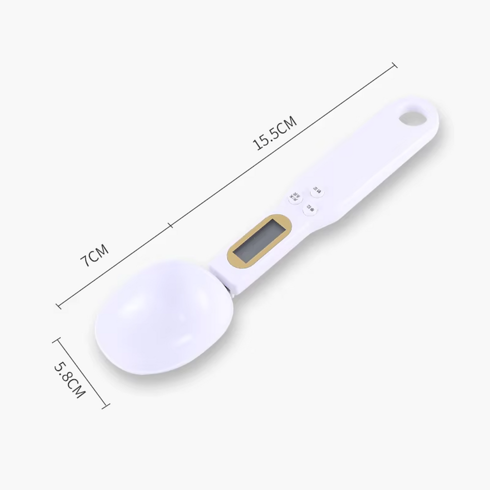 Miniatura: Mini Colher Balança Digital com Display LCD de Alta Precisão