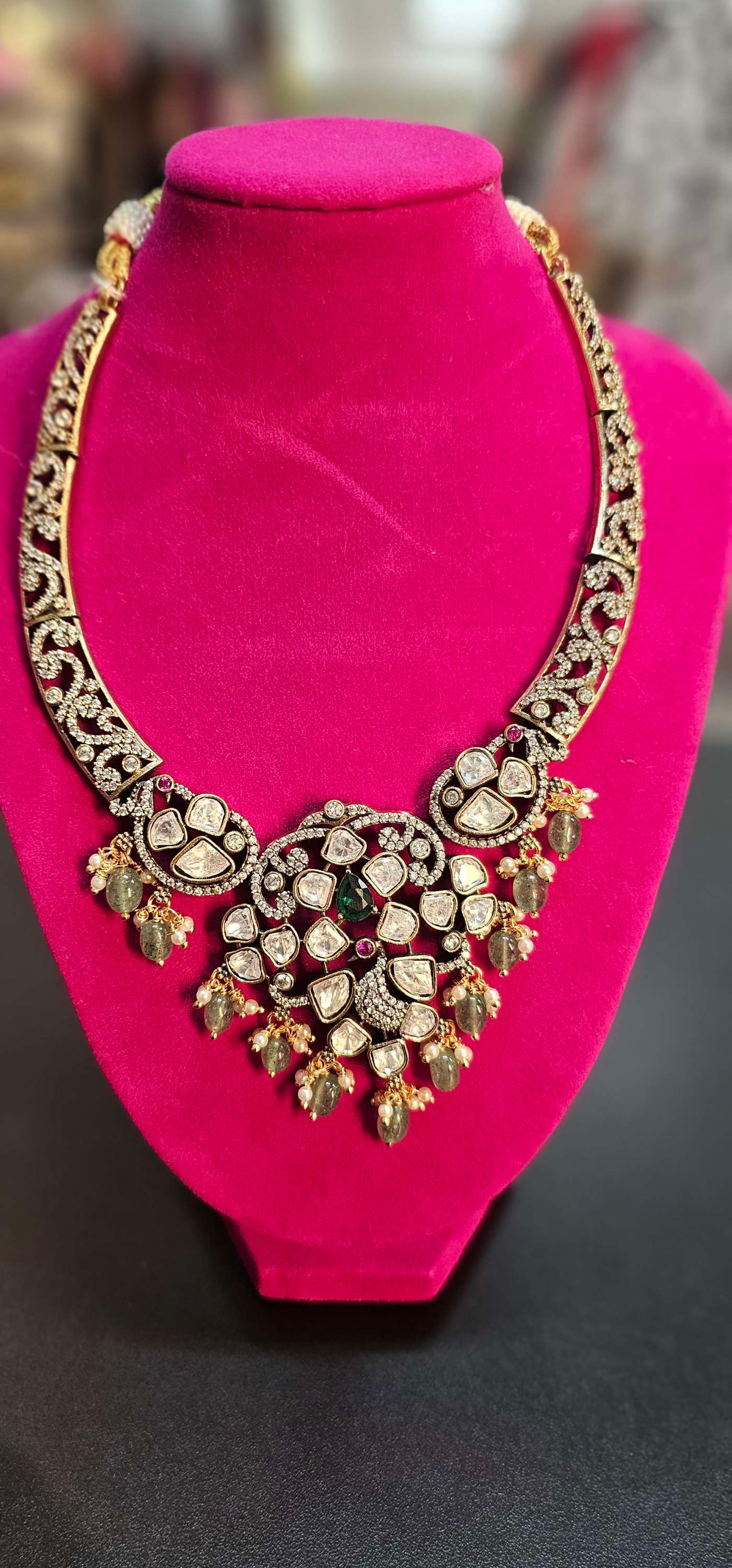 Indian Necklace - Elegant CZ Necklace Set