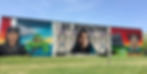 The eastern wall of the Minneapolis American Indian Center. Photo by Jaime Martinez.