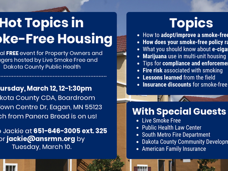 Hot Topics in Smoke-Free Housing