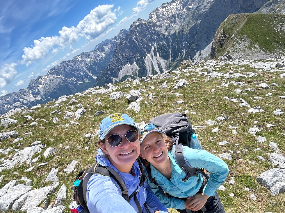 The view from the top of Rosni peak