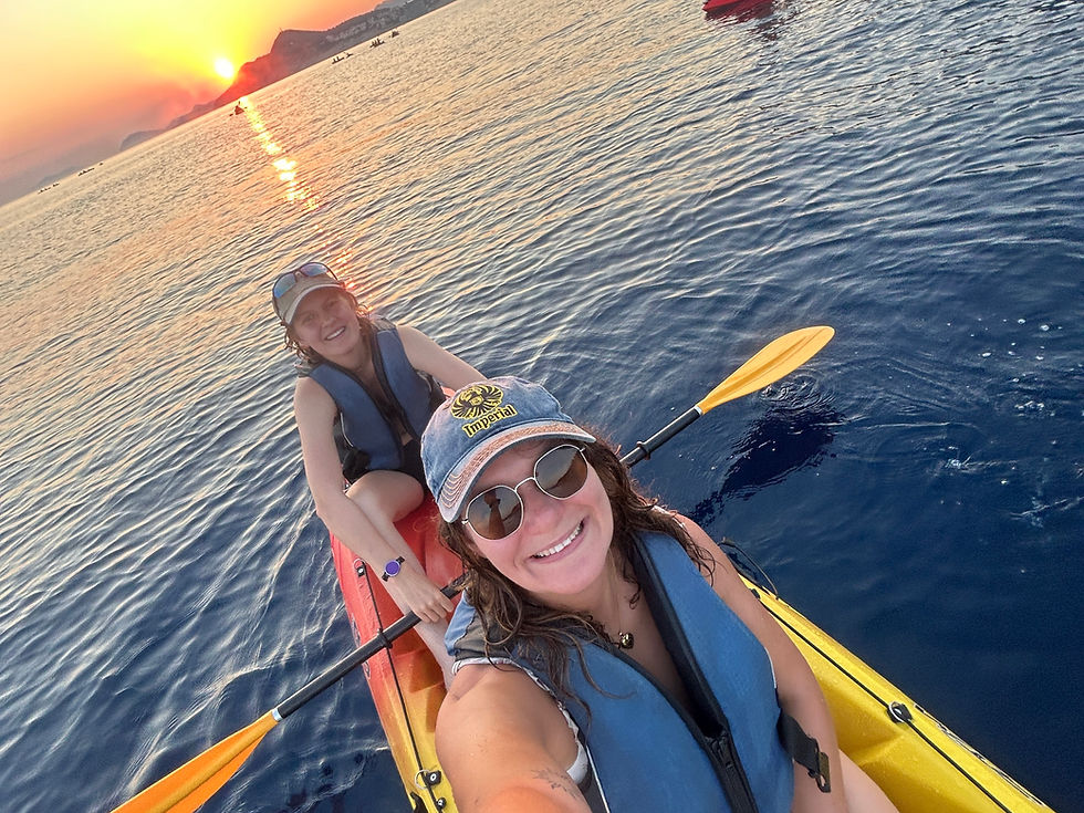 Sunset kayak in Dubrovnik