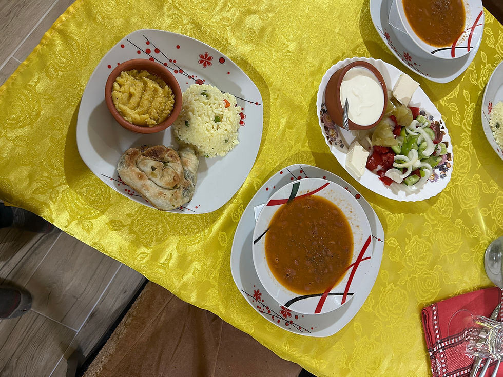 Dinner at the first guest house