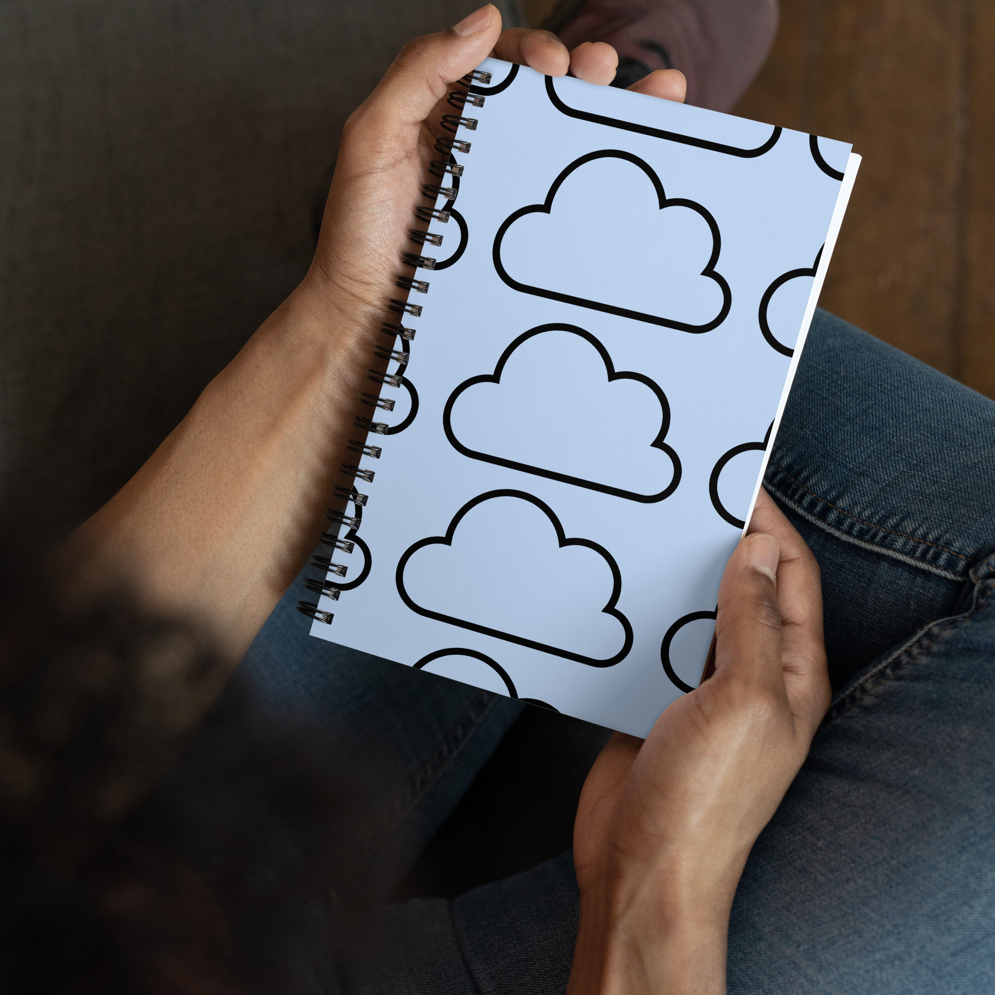 Cloud Art Spiral notebook