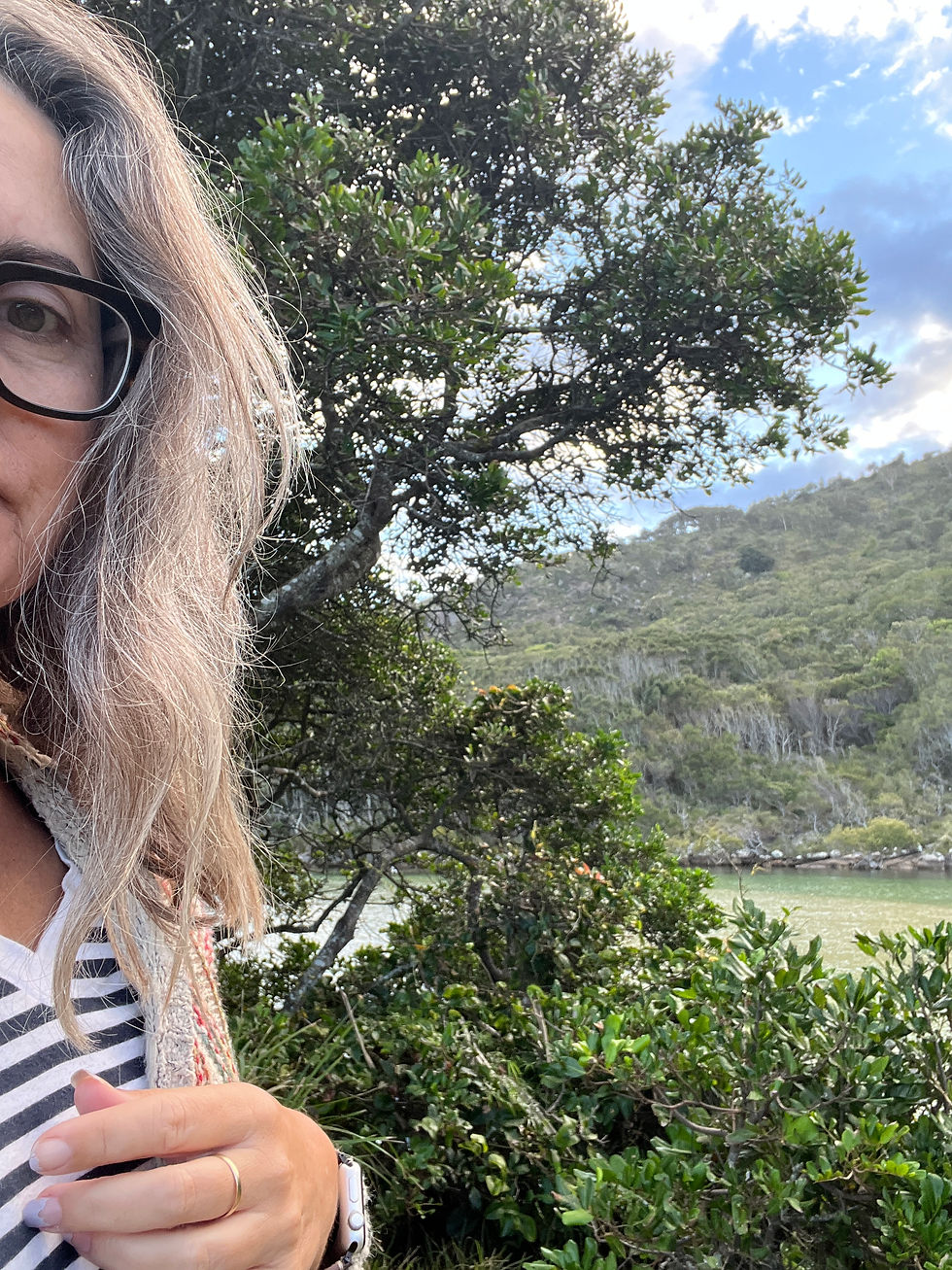 Beach hair and roughing it.