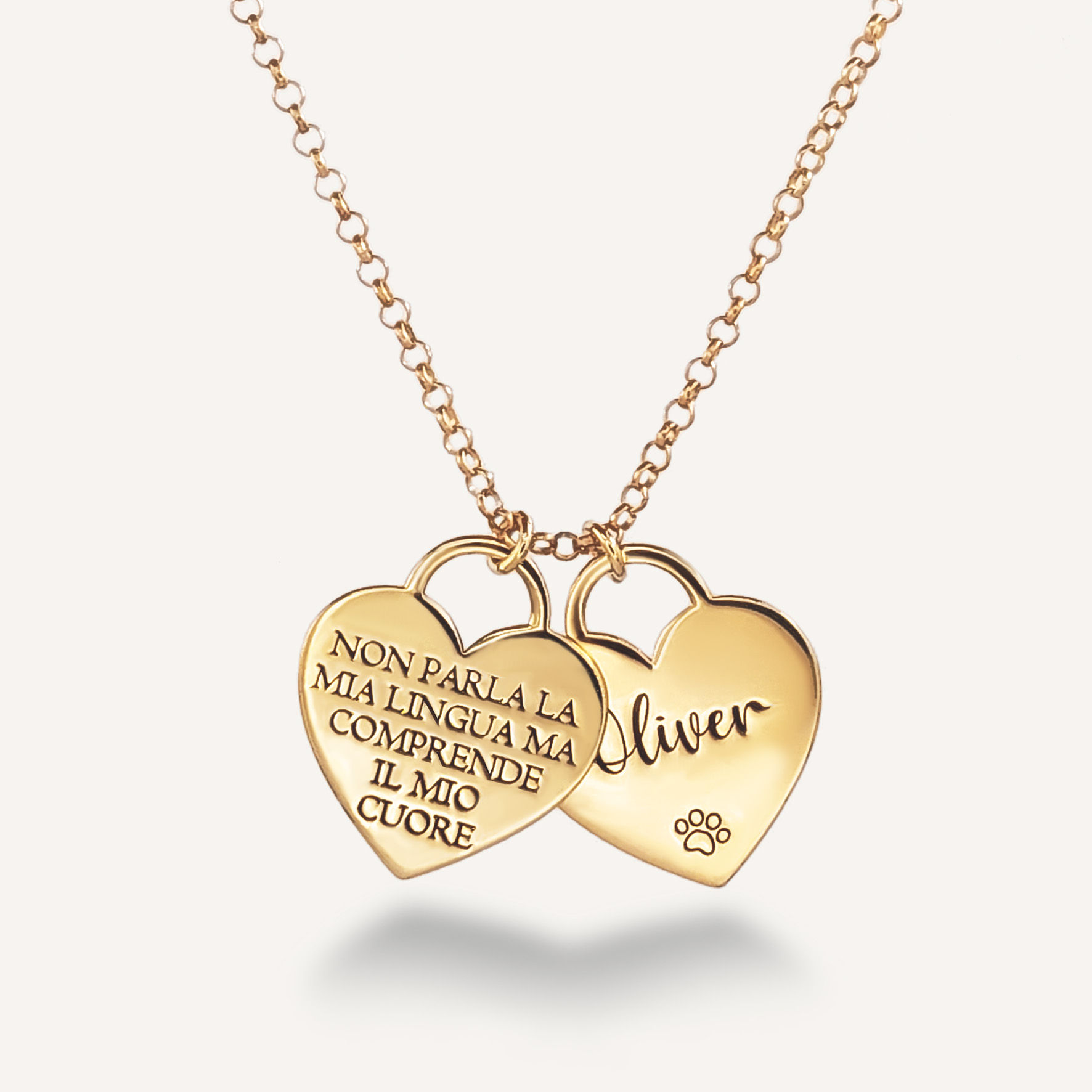 COLLIER DEUX COEURS EN HARMONIE