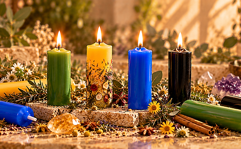 Altar místico de velas y cristales.png