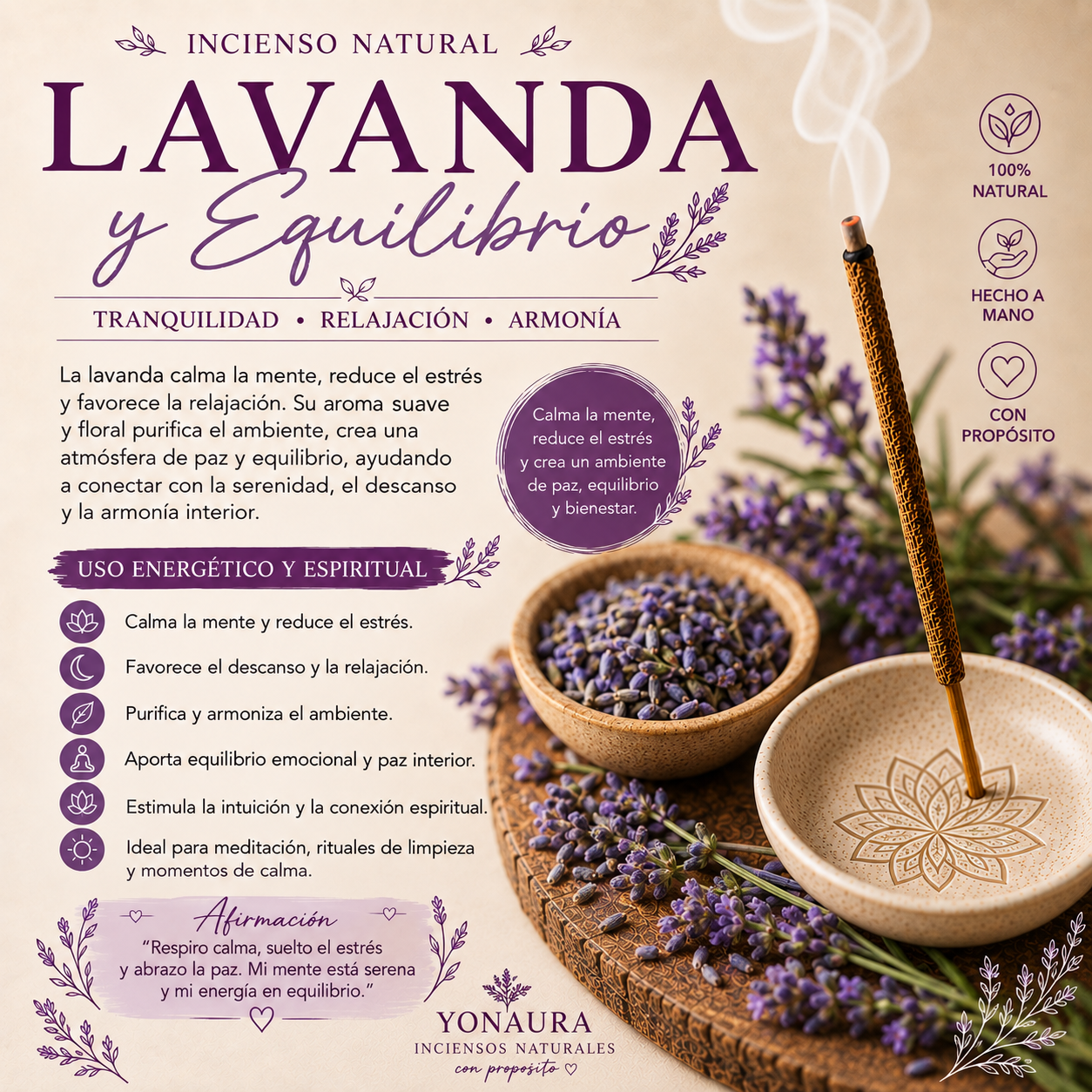 Inciensos lavanda