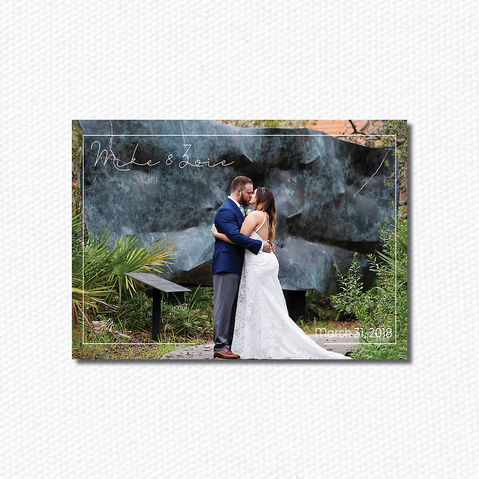 wedding thank you card