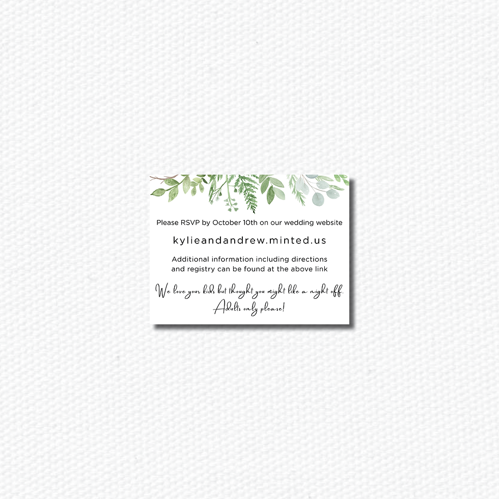 wedding rsvp card