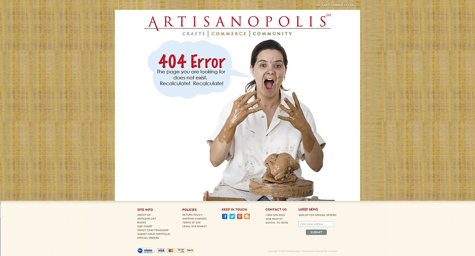 Artisanopolis_errorPage