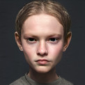 https://longconmag.com/issue-7/sheng-lin/
My Subject series, in particular, responds to Ukraine artist Julian Savko’s Portrait of the orphan Sashko Budyak (1974). Sashko’s subtle yet complicated expression reminded me of my time in Serbia, on a short missionary trip to help children overcome challenges associated with poverty. This portrait series uses Sashko’s face as a basis, hinting at a kind of misfortunate childhood through subtle changes in facial expressions. The generated images encapsulate the original painting while reinterpreting it to include my personal experience in Serbia.