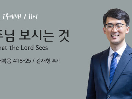 주님 보시는 것