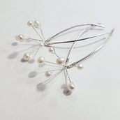 Freshwater Pearl Firework Hair Pins _Ste