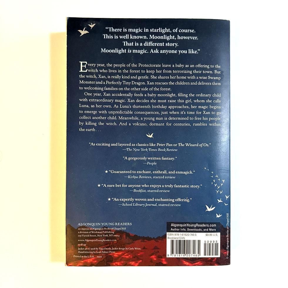 Thumbnail: The Girl Who Drank The Moon (Kelly Barnhill)