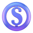 A dollar sign in a circle with blue, purple, pink, white, lavender hues_gradient._edited.p