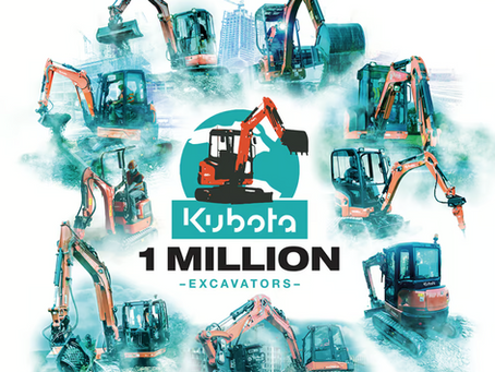 ONE MILLION KUBOTA EXCAVATORS PRODUCED