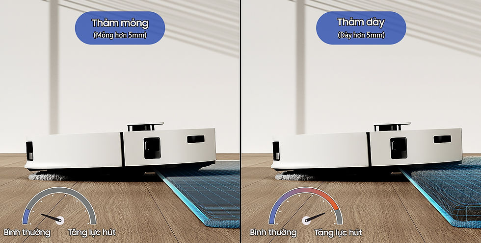Bespoke Jet Bot tích hợp thêm tính năng vệ sinh giẻ lau chuyên sâu