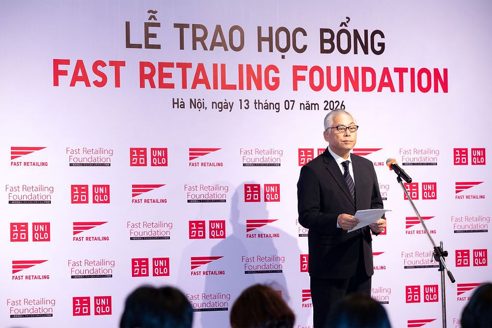 Ông Noriaki Koyama - Tổng Giám đốc Điều hành cấp cao của Tập đoàn Fast Retailing, kiêm Tổng thư ký cấp cao Quỹ Fast Retailing