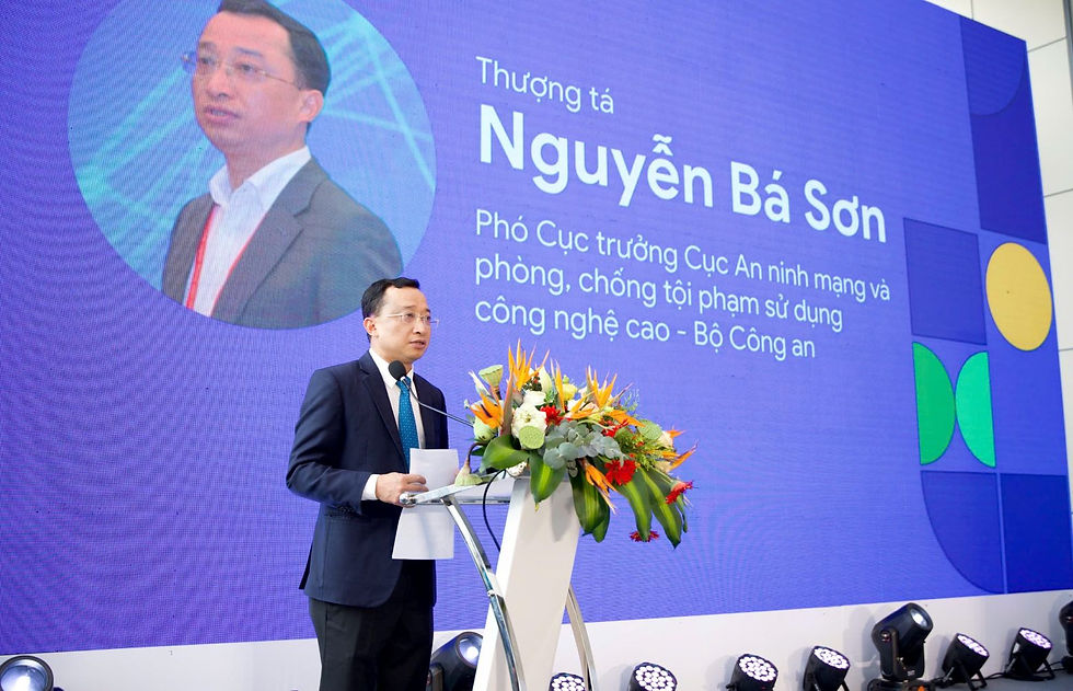 Thượng tá Nguyễn Bá Sơn, Phó Cục trưởng Cục An ninh mạng và phòng, chống tội phạm sử dụng công nghệ cao