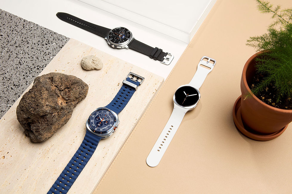 Thiết kế thanh lịch của Galaxy Watch8 được hỗ trợ bởi hiệu năng mạnh mẽ vượt trội. Dưới ánh sáng mặt trời gay gắt, màn hình vẫn hiển thị rõ ràng nhờ độ sáng được tăng lên đến 50% và đạt 3.000 nit ở độ sáng tối đa.