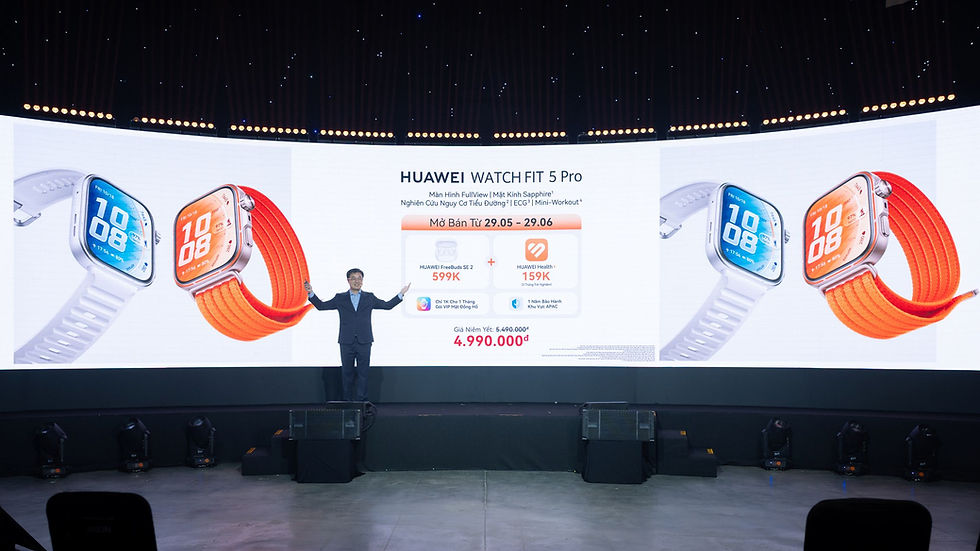 Huawei WATCH FIT 5 Series: Thiết kế trẻ trung cùng nhiều nâng cấp về sức khỏe và thể thao chính thức ra mắt tại Việt Nam