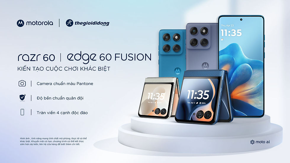Tháng 11/2025 sẽ đánh dấu cột mốc quan trọng khi Motorola giới thiệu thế hệ thiết bị di động hoàn toàn mới tại Việt Nam