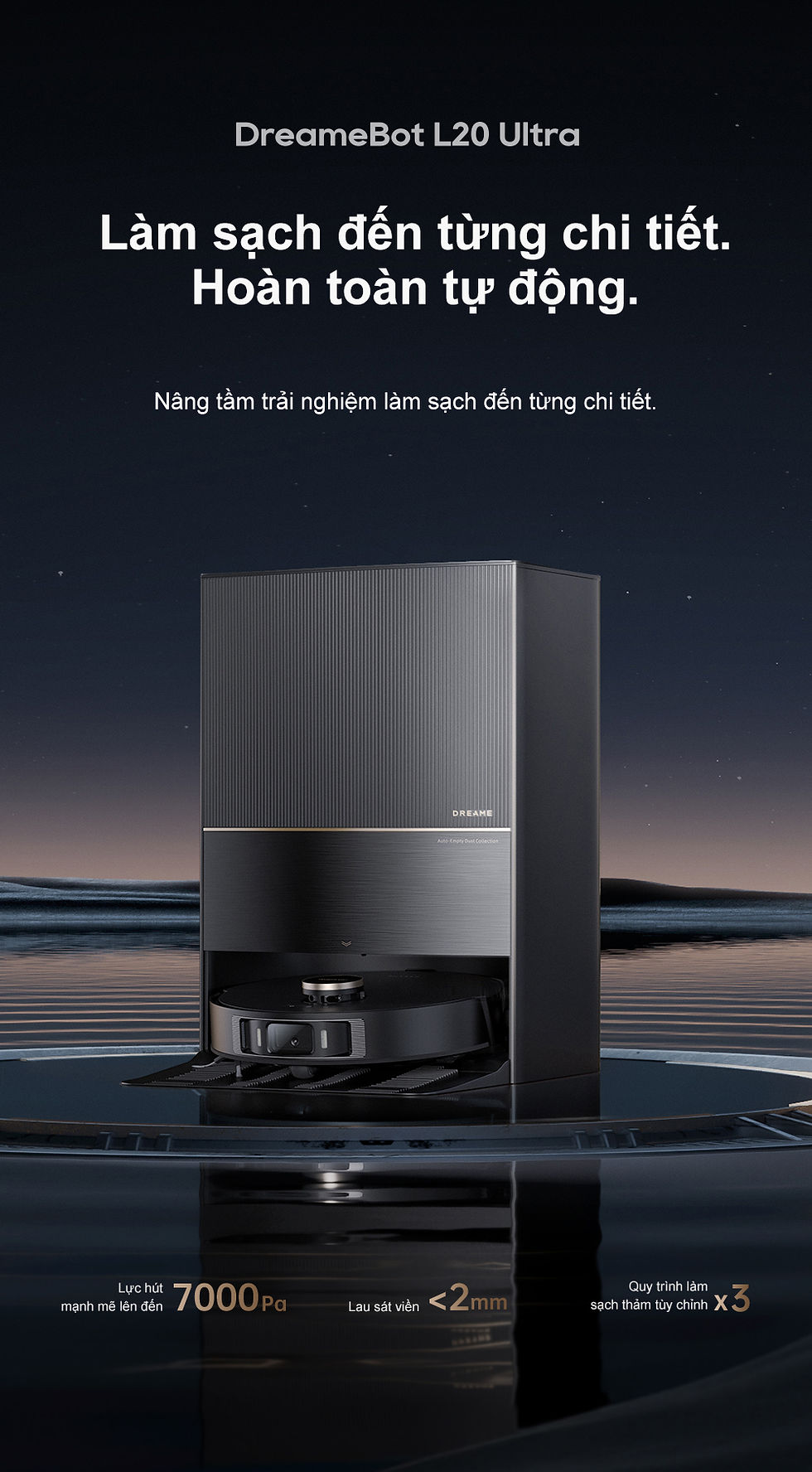 trạm sạc của DreameBot L20 Ultra