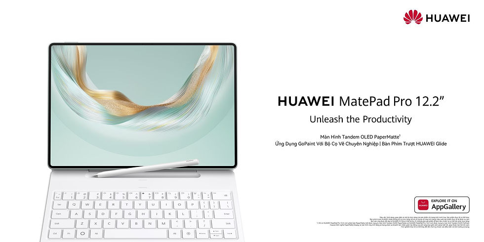Máy tính bảng HUAWEI MatePad Pro 12.2 inch sẽ chính thức được mở bán từ ngày 05 tháng 09 năm 2025 với giá niêm yết 23.990.000 đồng