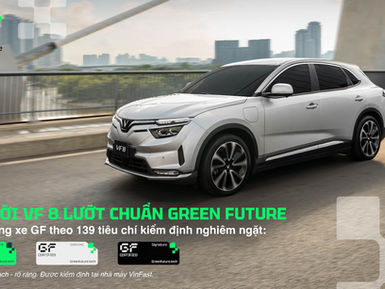 Green Future cung cấp xe VinFast VF 8 đã qua sử dụng được kiểm định minh bạch tại nhà máy