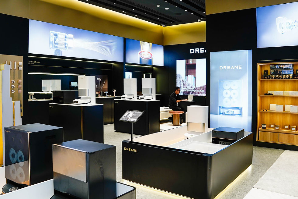 Cửa hàng được thiết kế như một không gian trải nghiệm toàn diện