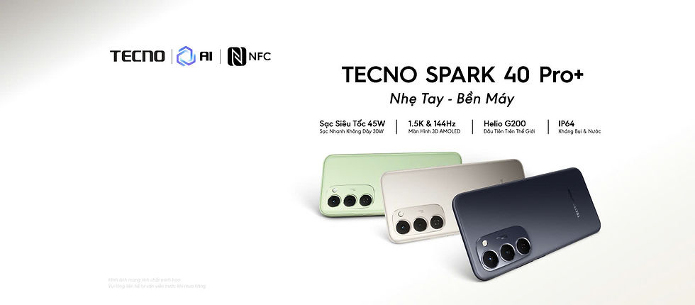 PARK 40 Pro+ có ba lựa chọn phù hợp từng cá tính