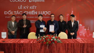 Cuckoo Vina và Digiworld ký kết phát triển bền vững ngành điện gia dụng Việt Nam 