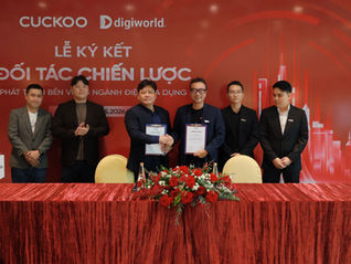 Cuckoo Vina và Digiworld ký kết phát triển bền vững ngành điện gia dụng Việt Nam 