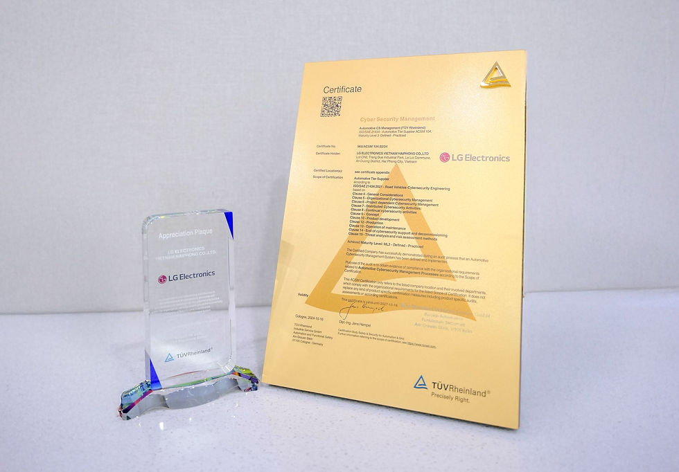 Chứng nhận Hệ thống Quản lý An toàn An ninh mạng (Cyber Security Management System - CSMS) Cấp độ 3 từ TÜV Rheinland