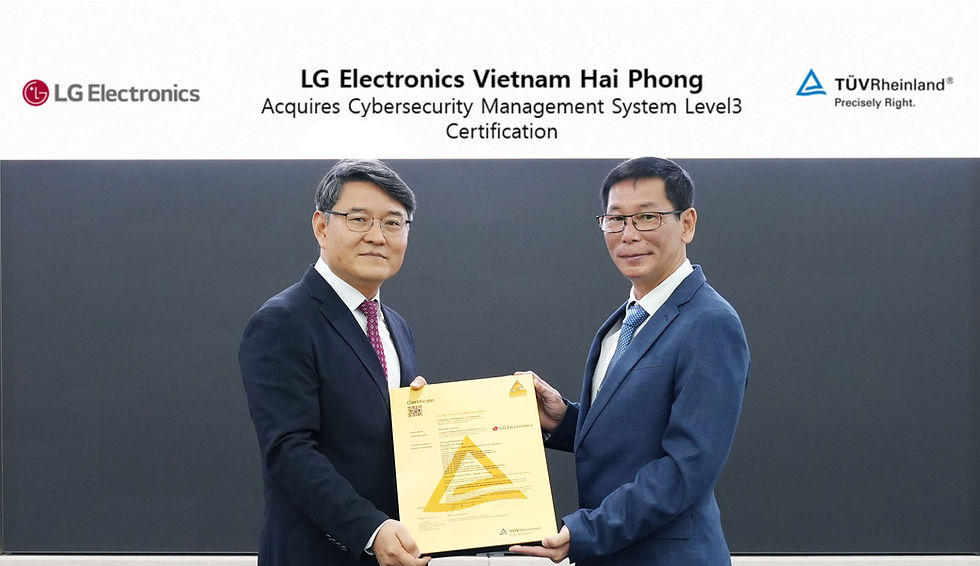 Nhà máy sản xuất linh kiện ô tô lớn nhất của LG Electronics nhận chứng nhận an ninh mạng hàng đầu