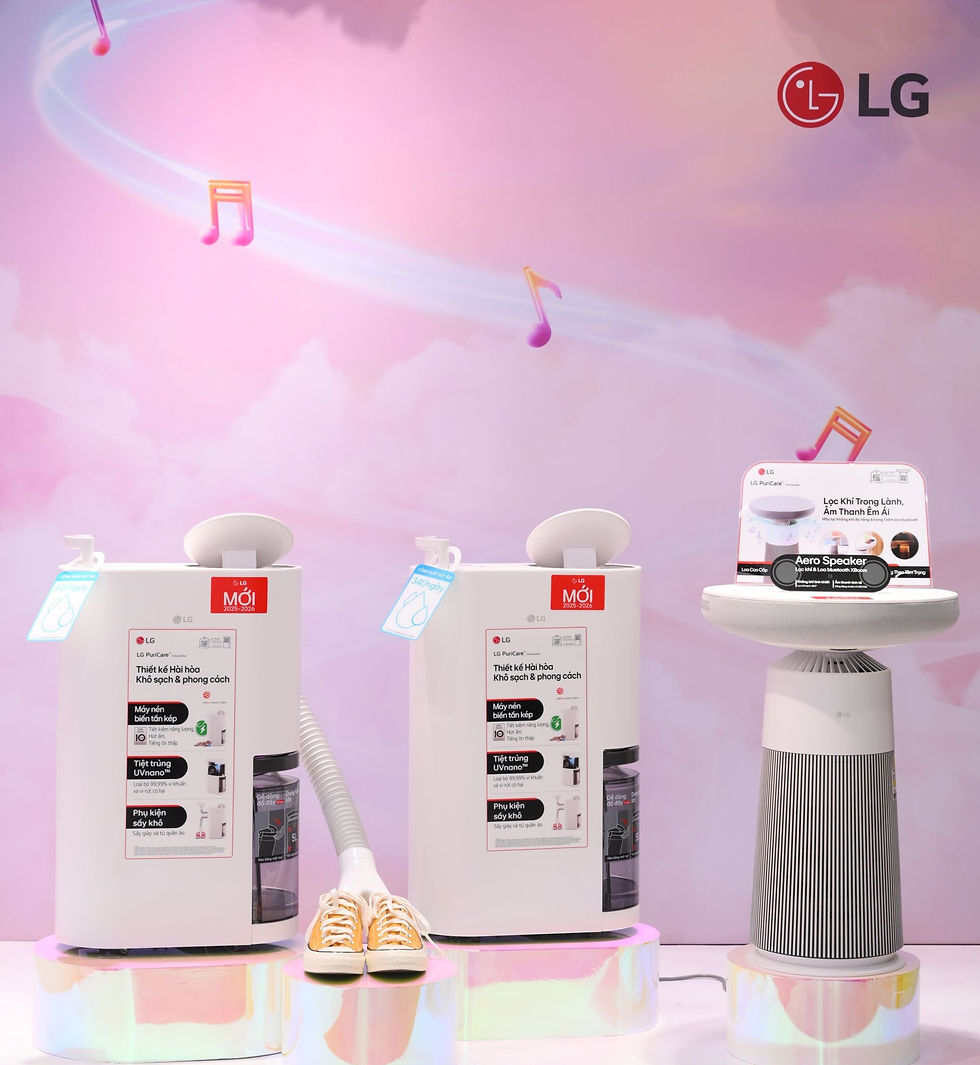 LG Electronics Việt Nam tiếp tục khẳng định vị thế tiên phong trong lĩnh vực giải pháp không khí với máy lọc không khí “đa nhiệm” LG PuriCare AeroSpeaker và máy hút ẩm công suất lớn LG Dual Inverter Mojave