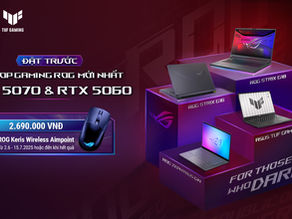 ASUS ROG mở đặt hàng dải laptop gaming mới nhất trang bị RTX 5070 và RTX 5060 tại Việt Nam