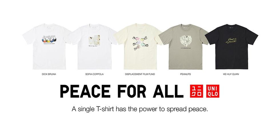 UNIQLO hợp tác với Đạo diễn và Diễn viên đoạt giải Oscar trong Bộ sưu tập áo thun vì hòa bình